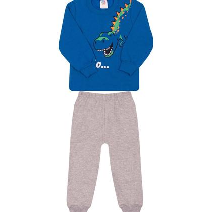 Imagem de Conjunto Moletom Sem Ziper Menino e Menina Infantil Com punhos nas Mangas Flanelado e Quentinho Tamanhos 01 ao 03