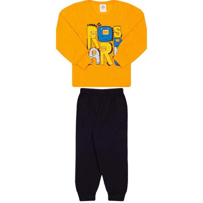 Imagem de Conjunto Moletom Sem Ziper Menino e Menina Infantil Com punhos nas Mangas Flanelado e Quentinho Tamanhos 01 ao 03