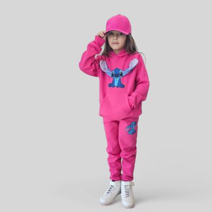 Imagem de Conjunto moletom Stitch 3D - roupa de inverno