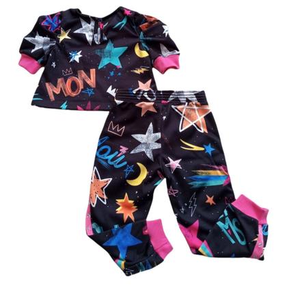Imagem de Conjunto Mon Sucré Sonho Estrelado Calça Jogger Inverno