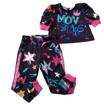 Imagem de Conjunto Mon Sucré Sonho Estrelado Calça Jogger Inverno