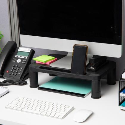 Imagem de Conjunto Monitor Stand Mind Reader de 2 pretos ajustáveis em altura