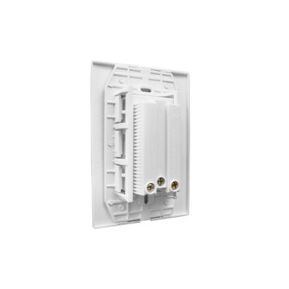 Imagem de Conjunto Monobloco Espelho 4x2 com 2 Tomadas Separadas 10A 250V~ Linha Vivaz Branca Ilumi Ref.: 78120