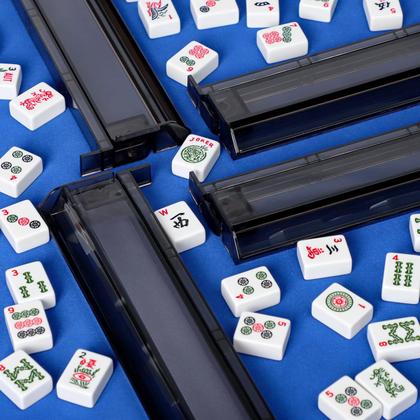 Imagem de Conjunto multifuncional de 4 Mahjongg Tile Rack & Pusher GUSTARIA