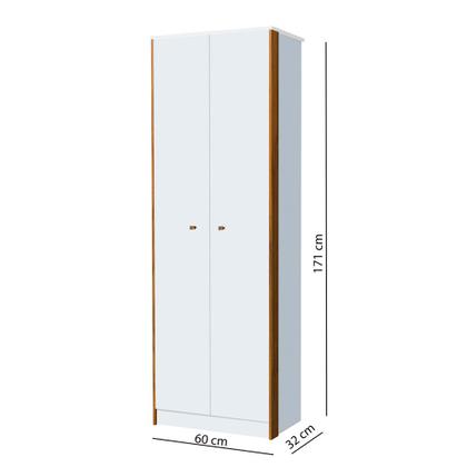 Imagem de Conjunto Multiuso Estante Livreiro Office Escritório Branco Freijó