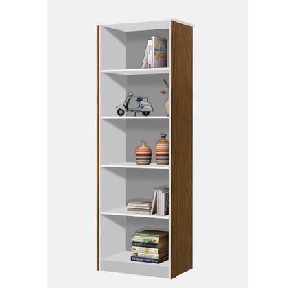 Imagem de Conjunto Multiuso Estante Livreiro Office Escritório Branco Freijó