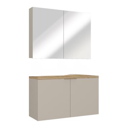 Imagem de Conjunto nature 110cm estilare cnj4036 nude/carvalho