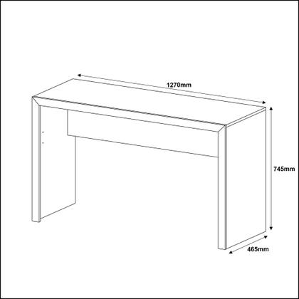 Imagem de Conjunto p/ Escritório Mesa/Estante Amêndoa Tecnomobili