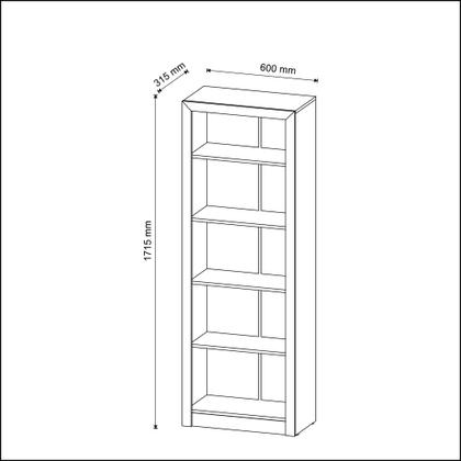 Imagem de Conjunto p/ Escritório Mesa/Estante Amêndoa Tecnomobili