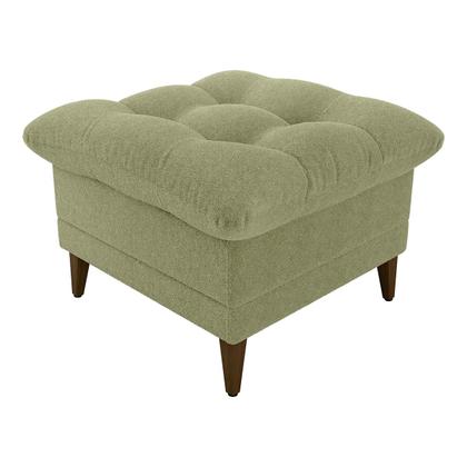 Imagem de Conjunto p/ Sala Montreal 1 Poltrona Decorativas e 1 Puff Bouclê Oliva - Matrix