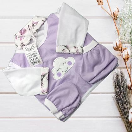 Imagem de Conjunto Pagão Para Bebe Bordado Com 05 Peças RN a 01 mês e prematuro