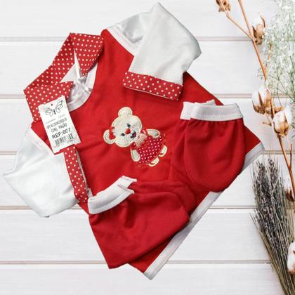 Imagem de Conjunto Pagão Para Bebe Bordado Com 05 Peças RN a 01 mês e prematuro