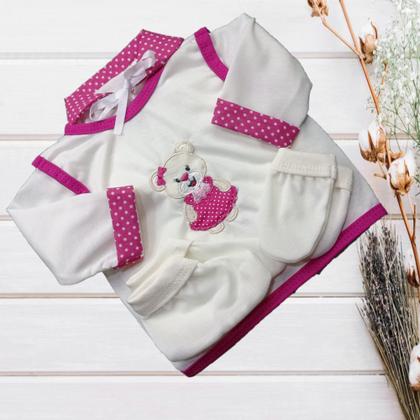 Imagem de Conjunto Pagão Para Bebe Bordado Com 05 Peças RN a 01 mês e prematuro