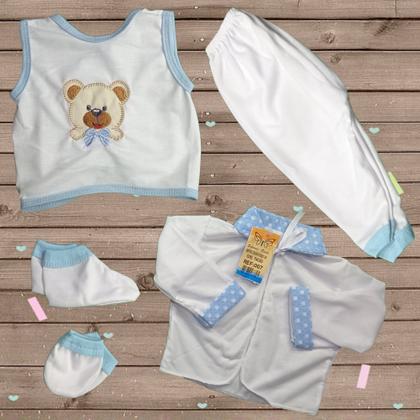 Imagem de Conjunto Pagão Para Bebe Bordado Com 05 Peças RN a 01 mês e prematuro