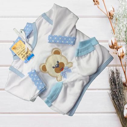 Imagem de Conjunto Pagão Para Bebe Bordado Com 05 Peças RN a 01 mês e prematuro