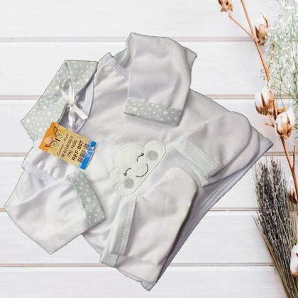 Imagem de Conjunto Pagão Para Bebe Bordado Com 05 Peças RN a 01 mês e prematuro