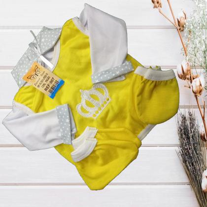 Imagem de Conjunto Pagão Para Bebe Bordado Com 05 Peças RN a 01 mês e prematuro