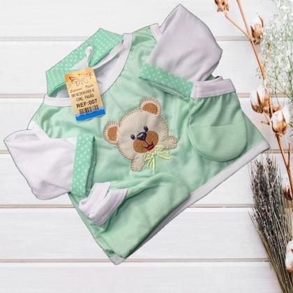 Imagem de Conjunto Pagão Para Bebe Bordado Com 05 Peças RN a 01 mês e prematuro