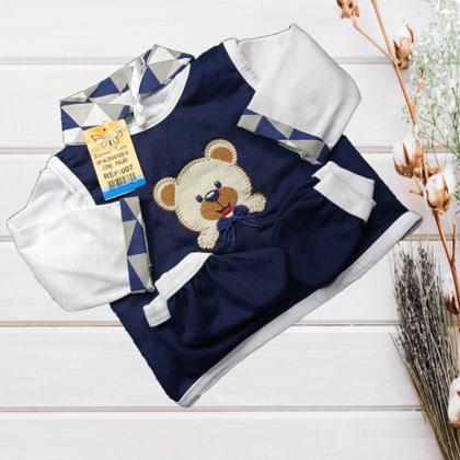 Imagem de Conjunto Pagão Para Bebe Bordado Com 05 Peças RN a 01 mês e prematuro