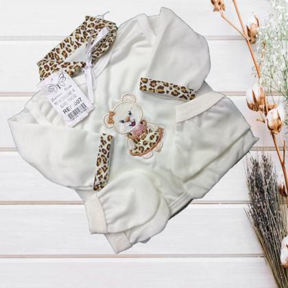 Imagem de Conjunto Pagão Para Bebe Bordado Com 05 Peças RN a 01 mês e prematuro