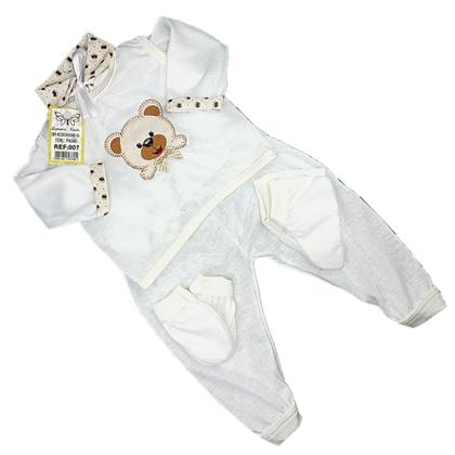 Imagem de Conjunto Pagão Para Bebe Bordado Com 05 Peças RN a 01 mês e prematuro