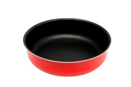 Imagem de Conjunto Panelas 13 Peças Antiaderente Teflon Tampa Vidro - Vermelho