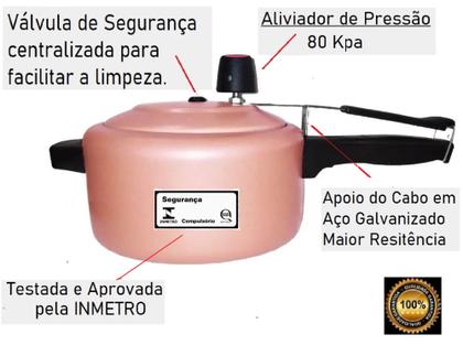 Imagem de Conjunto Panelas 17 antiaderente com panela de pressão