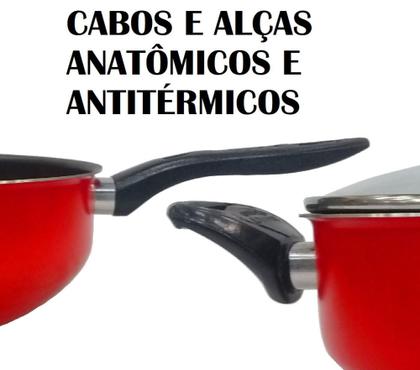 Imagem de Conjunto Panelas 17 antiaderente com panela de pressão