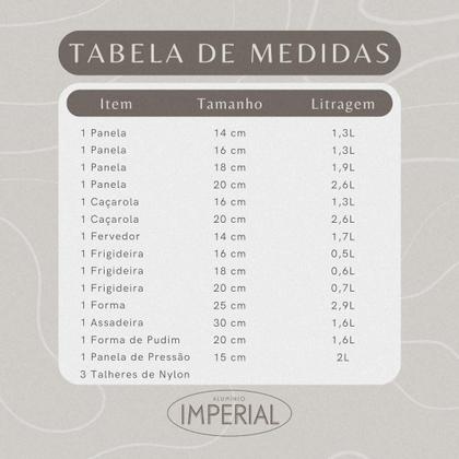 Imagem de Conjunto Panelas 17 Pc Antiaderente Panela Pressão 2 Litros