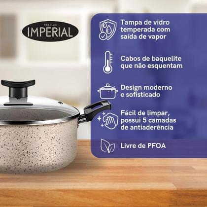 Imagem de Conjunto Panelas 17 Pc Antiaderente Panela Pressão 2 Litros