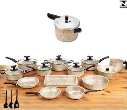 Imagem de Conjunto Panelas 17 Pc Antiaderente Panela Pressão 4,5L