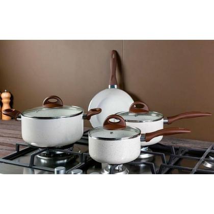 Imagem de Conjunto Panelas 5 Peças Smart Plus Brinox Vanilla