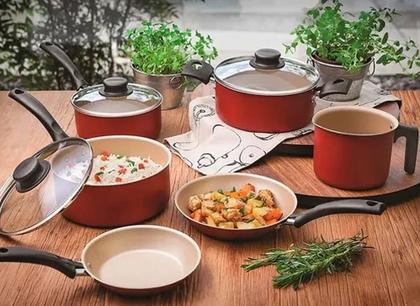 Imagem de Conjunto Panelas 8 Peças Seletta Antiaderente com Espatula MTA