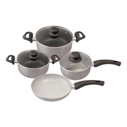 Imagem de Conjunto Panelas Alumínio Revestimento Antiaderente 7pçs