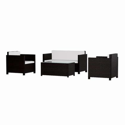 Conjunto para Área Externa Halia Marrom - Mobly Imagem de Conjunto para Área Externa Halia Marrom
