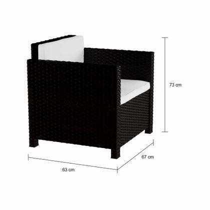 Conjunto para Área Externa Halia Marrom - Mobly Imagem de Conjunto para Área Externa Halia Marrom