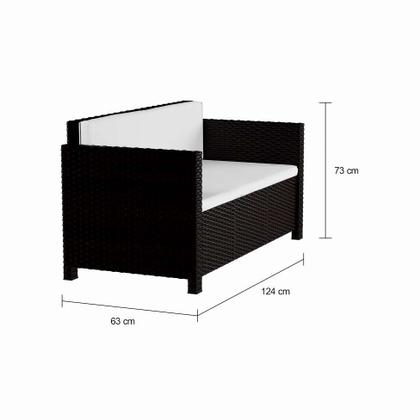 Conjunto para Área Externa Halia Marrom - Mobly Imagem de Conjunto para Área Externa Halia Marrom