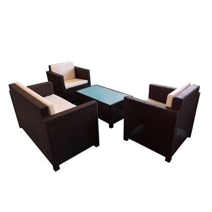 Conjunto para Área Externa Selina Marrom - Mobly Imagem de Conjunto para Área Externa Selina Marrom