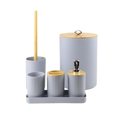 Imagem de Conjunto para banheiro c/6 peças nature mood