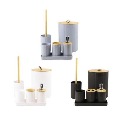 Imagem de Conjunto para banheiro c/6 peças nature mood