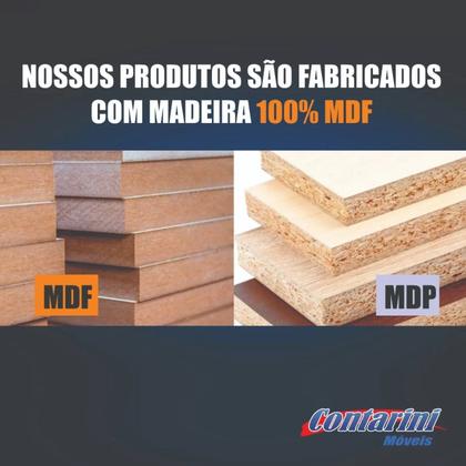 Imagem de Conjunto para Banheiro Gabinete com Cuba e Espelheira 80cm Diamante Branco/Ciliegio