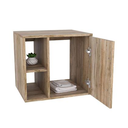 Conjunto para Banheiro Gabinete com Cuba Folha L38 e Espelheira Soft 500 Carvalho - Mobly Imagem de Conjunto para Banheiro Gabinete com Cuba Folha L38 e Espelheira Soft 500 Carvalho