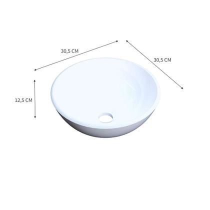 Conjunto para Banheiro Gabinete com Cuba Redonda R30 e Espelheira Soft 500 Nogal com Branco - Mobly Imagem de Conjunto para Banheiro Gabinete com Cuba Redonda R30 e Espelheira Soft 500 Nogal com Branco