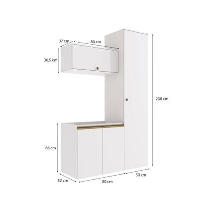 Imagem de Conjunto Para Banheiro Kappesberg Celeste 3 Peças Branco