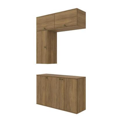 Imagem de Conjunto para Banheiro Kappesberg Celeste 4 Peças Nogueira 120cm