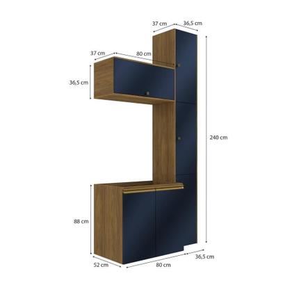 Imagem de Conjunto Para Banheiro Kappesberg Celeste 5 Peças 116,5cm