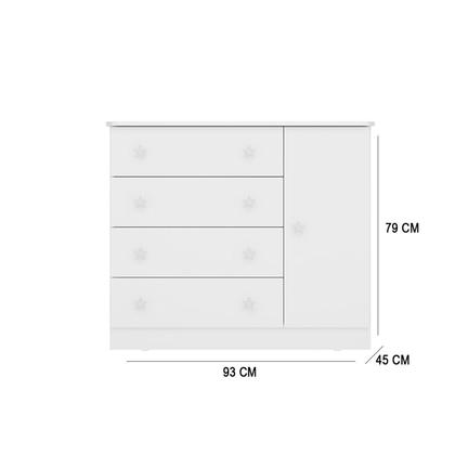 Imagem de Conjunto para Bebê Berço e Cômoda Doce Sonho sem Colchão Black Friday