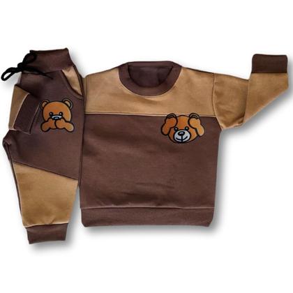 Imagem de Conjunto para Bebê em Moletom Flanelado Grosso do RN ao 02 Menino e Menina