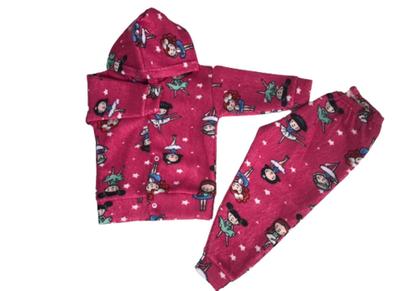 Imagem de Conjunto para bebê em soft com estampa e capuz - Flaphy - Ref (202)