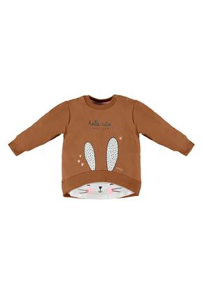 Imagem de Conjunto para Bebê Menina com Blusão e Calça em Molecotton Up Baby